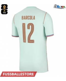 Günstige Frankreich Bradley Barcola #12 Auswärtstrikot WM 2026 Kurzarm